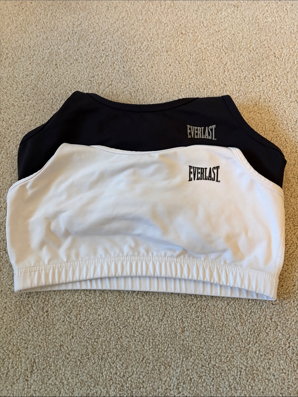 Everlast Black and White Sports Bra Duo